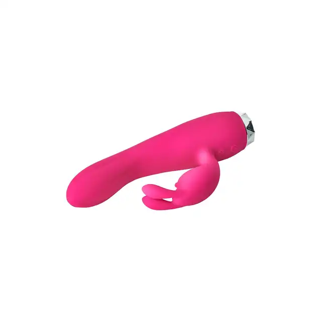 Dream Toys - Flirts Rabbit Vibrator. Poręczny wibrator z żebrowanym trzonem i super stymulującymi króliczymi uszkami