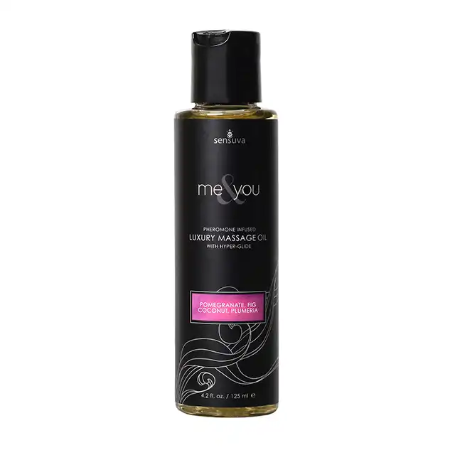 Sensuva - Me &amp; You Pomerganate &amp; Coconut Oil 125 ml. Luksusowy olejek do masażu o zapachu granatu i kokosa 