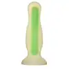 Radiant - Soft Silicone Glow In The Dark Plug S Green. Mały korek analny świecący w ciemnościach. 11 cm długości, 2,8 cm średnicy