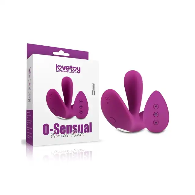 LoveToy - O-Sensual Remote Rider. Super stymulujący wibrator dla wymagających. Jednoczesna stymulacja łechtaczki, anusa i waginy!
