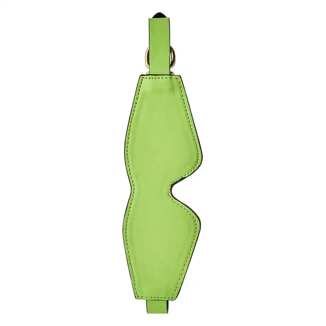 Radiant - Eye Mask Glow In The Dark. Fluorescencyjna świecąca w ciemnościach zielona opaska na oczy w klimacie BDSM