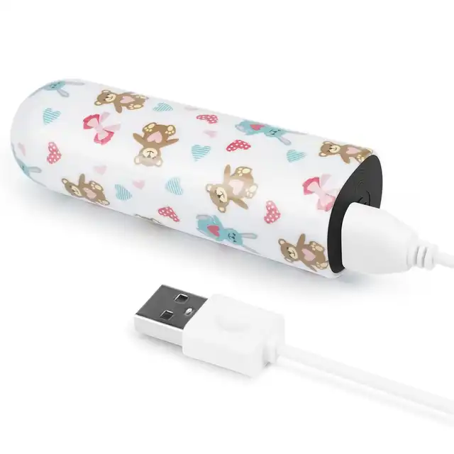 LoveToy - Bear Massager. Mini wibrator o uroczym wzorze misiów. Całkowita dyskrecja w każdej chwili pod ręką