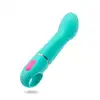 Aria - Flirty AF Teal. Niesamowity wibrator do punktu G z wodoodpornością IPX7 . Z silikonu utwardzanego platyną. 