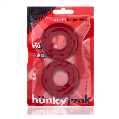 Stiffy 2-pack bulge Cockrings Red
