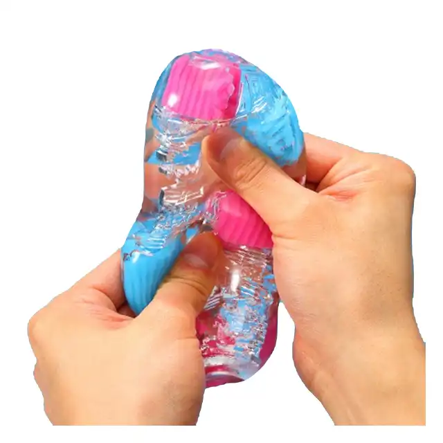Tenga - Boble Crazy Marbles. Elastyczny masturbator żelowy z nieregularnymi stymulującymi kulkami wewnątrz. Nowa forma stymulacji
