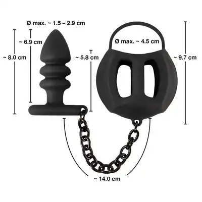 Black Velvets Ball cage with a