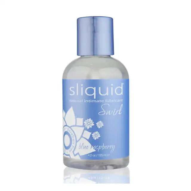 Sliquid - Naturals Swirl Blue Raspberry 125 ml. Wodny lubrykant o niesamowitym smaku błękitnej maliny. Mega Sale!