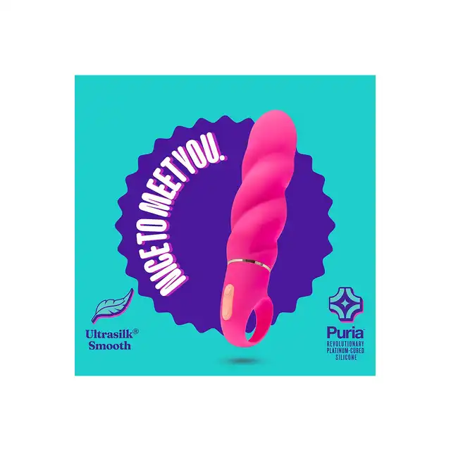Aria - Amazing AF Fuchsia USB. Różowy wibrator o energetycznym kolorze i szalonym kształcie. Mega poziom stymulacji. 