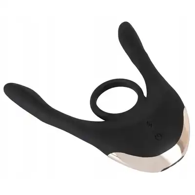 Couples Choice - Multi-Function Couple’s Vibrator - wibrator dla par z ringiem na penisa oraz dwoma stymulującymi ramionami. Trzy silniki