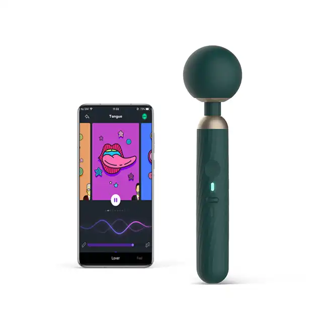 Magic Motion - Zenith Wand. Bezprzewodowy wibrator magiczna różdżka. Aplikacja z synchronizacją z muzyką, gestami i wieloma innymi funkcjami. Odkryj je sam!