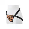 Radiant - Strap-on Glow In The Dark Orange. Świecąca w ciemności uprząż strapon z wymiennymi ringami i zatrzaskami