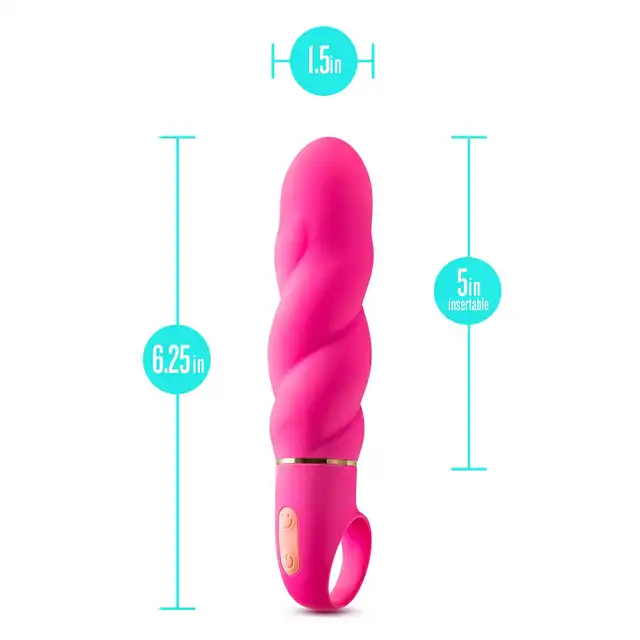 Aria - Amazing AF Fuchsia USB. Różowy wibrator o energetycznym kolorze i szalonym kształcie. Mega poziom stymulacji. 