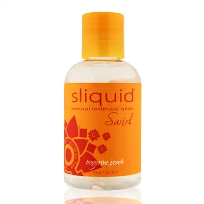 Sliquid - Naturals Swirl Tangerine Peach 125 ml. Wegański wodny żel o rześkim smaku mandarynki i brzoskwini. Mega Sale!