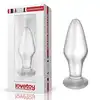 LoveToy - 4,3" Plug Glass Romance. Plug analny z hipoalergicznego szkła borokrzemianowego. Idealny materiał dla wrażliwych
