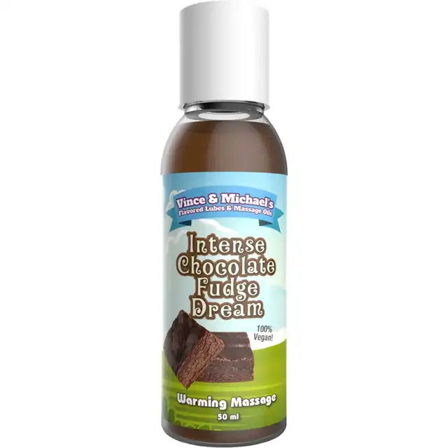Vince &amp; Michael`s - Warming Chocolate Fudge 50 ml. Intensywnie czekoladowy rozgrzewający lubrykant smakowy i olejek do masażu