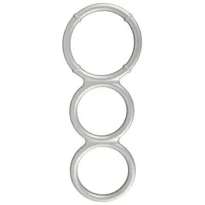 Metallic Silicone Triple Ring