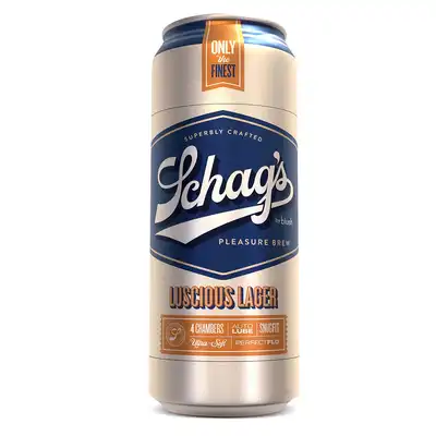 Schag's - Luscious Lager. Masturbator incognito w kształcie puszki piwa. Cztery komory z wyjątkowymi żebrowaniami 
