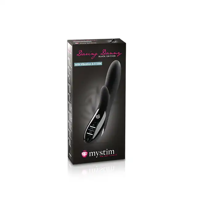 Mystim - Daring Danny Estim. Wibrator typu e-stim ze stymulatorem łechtaczki. Luksusowa marka. 