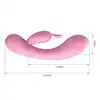 Pretty Love - Hugo USB. Elastyczny wibrator z dwufazowym stymulatorem łechtaczki z miękkiego silikonu