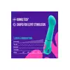 Aria - Flirty AF Teal. Niesamowity wibrator do punktu G z wodoodpornością IPX7 . Z silikonu utwardzanego platyną. 