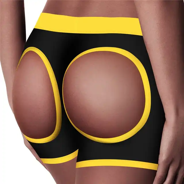 LoveToy - Ingen Horny Strapon Shorts. Komfortowa uprząż strapon w formie bokserek, produkt unisex. Otwarte pośladki dla rozgrzania atmosfery