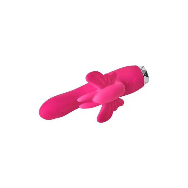 Dream Toys - Flirts Butterfly Vibrator. Podwójny wibrator do stymulacji punktu G i łechtaczki. Podwójna stymulacja na wysokim poziomie
