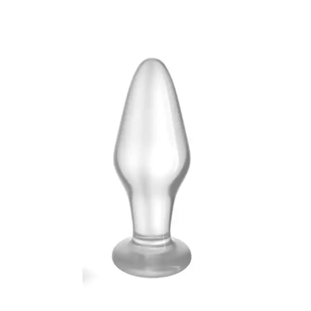 LoveToy - 4,3" Plug Glass Romance. Plug analny z hipoalergicznego szkła borokrzemianowego. Idealny materiał dla wrażliwych