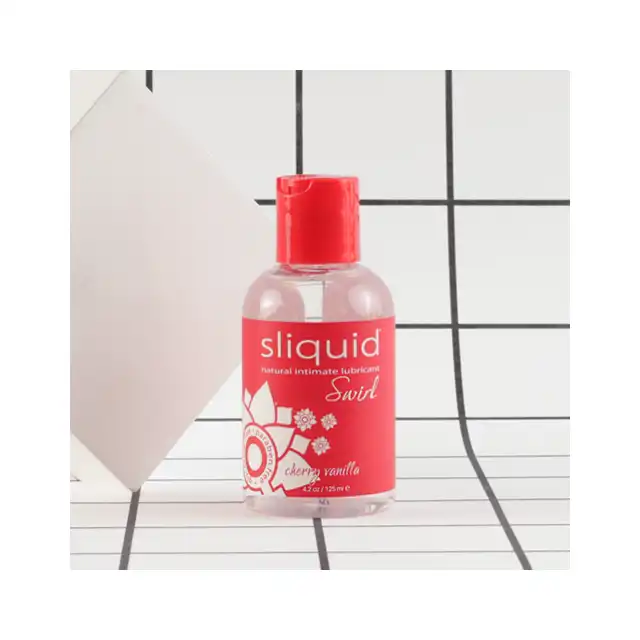 Sliquid - Naturals Swirl Lubricant Cherry Vanilla 125 ml. Subtelnie aromatyzowany lubrykant o smaku wanilii i wiśni 