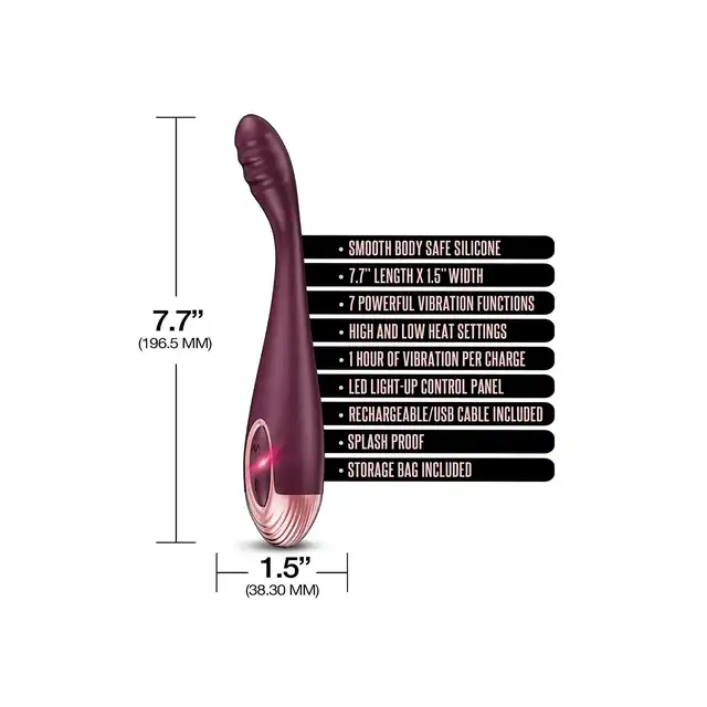 ZOLA RECHARGEABLE SILICONE WARMING G-SPOT MASSAGER