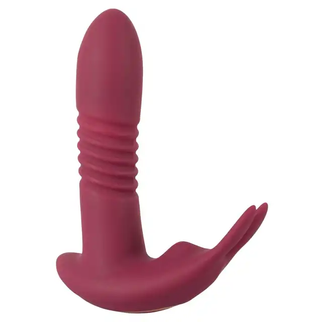 Javida - RC Hands-free Vibrator. Podwójny wibrator dopochwowy i łechtaczkowy. Funkcja posuwu, obrotowe kulki i wibracje dla wyjątkowych doznań, sterowanie pilotem