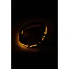 Radiant - Ball Gag Glow In The Dark Orange. Świecący w ciemności knebel z silikonową kulką o średnicy 4 cm. Fluorescencyjnie futurystycznie pomarańczowy. 