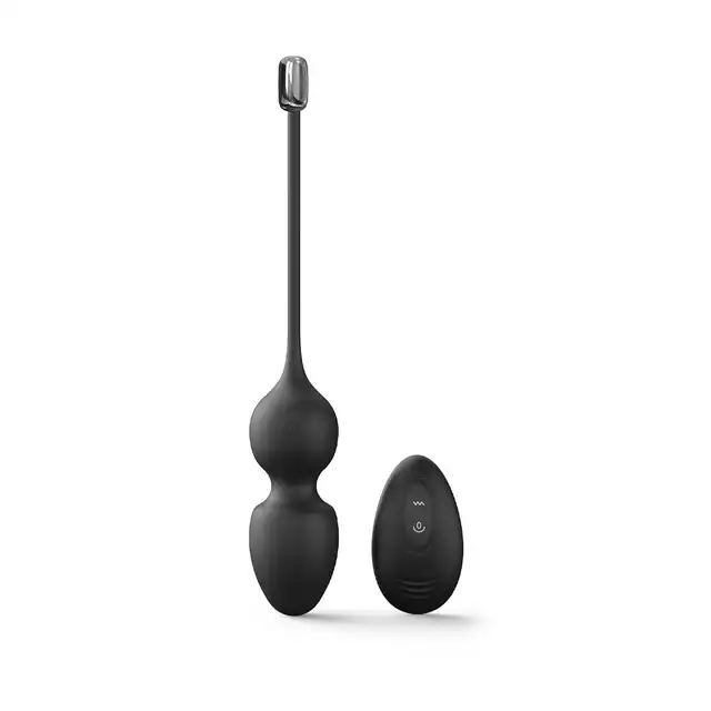 Dorcel - Love Balls Black - wibrujące kulki sterowane na zdalny pilot. Zwiększony orgazm oraz ćwiczenia mięśni Kegla