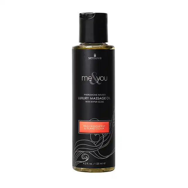 Sensuva - Me &amp; You Wild Passion Fruit &amp; Island Guava Oil. Tropikalny olejek do masażu o zapachu marakui i guawy