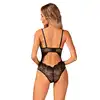 Obsessive - Olvidia body M/L - kuszące body z podszyciem i seksownie odkrytymi plecami