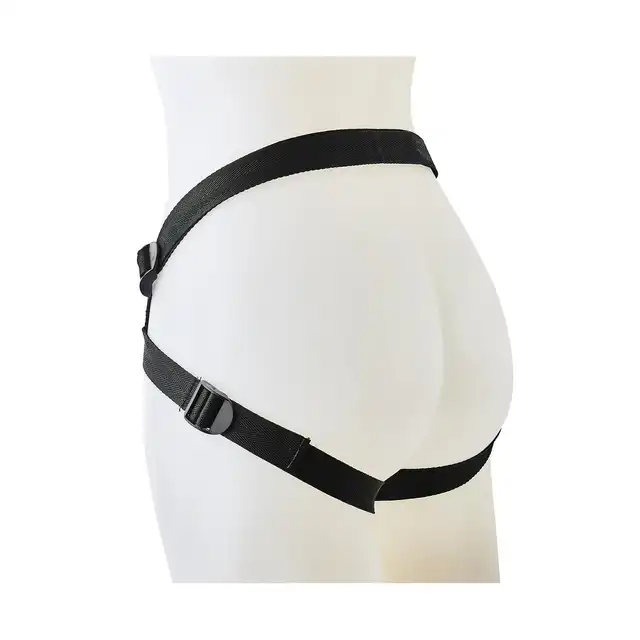 Radiant - Strap-on Glow In The Dark Orange. Świecąca w ciemności uprząż strapon z wymiennymi ringami i zatrzaskami