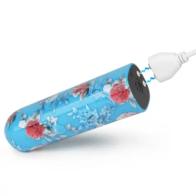 LoveToy - Daphne Massager. Mini wibrator o uroczym wzorze kwiatowym. Idealny elegancki towarzysz dla miłośniczki kwiatów