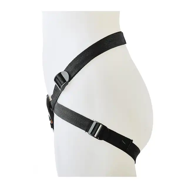 Radiant - Strap-on Glow In The Dark Orange. Świecąca w ciemności uprząż strapon z wymiennymi ringami i zatrzaskami