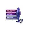 ANAL ADVENTURES MATRIX WAVY BLING PLUG SAPPHIRE