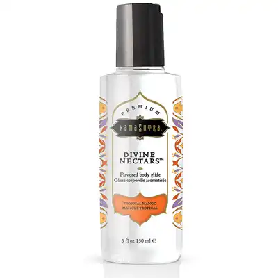 Kama Sutra - Divine Nectare Body Glide Tropical Mango 150 ml - smakowy lubrykant na bazie wody. Rozpływający się w ustach. Mango
