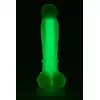 Radiant - Soft Silicone Glow In The Dark Dildo Small Green 17,5 cm. Silikonowe dildo w kształcie penisa z mocną przyssawką. Świeci w ciemnościach. 