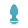 Cala Azul - Blanca Anal Plug. Turkusowa wibrująca zatyczka analna inspirowana energetyczną Ibizą