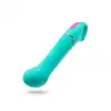 Aria - Flirty AF Teal. Niesamowity wibrator do punktu G z wodoodpornością IPX7 . Z silikonu utwardzanego platyną. 