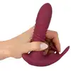 Javida - RC Hands-free Vibrator. Podwójny wibrator dopochwowy i łechtaczkowy. Funkcja posuwu, obrotowe kulki i wibracje dla wyjątkowych doznań, sterowanie pilotem