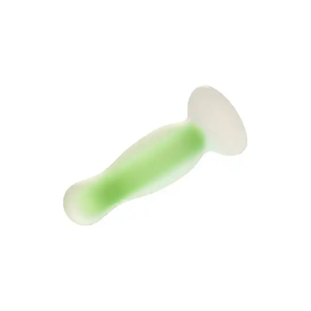 Radiant - Soft Silicone Glow In The Dark Plug S Green. Mały korek analny świecący w ciemnościach. 11 cm długości, 2,8 cm średnicy