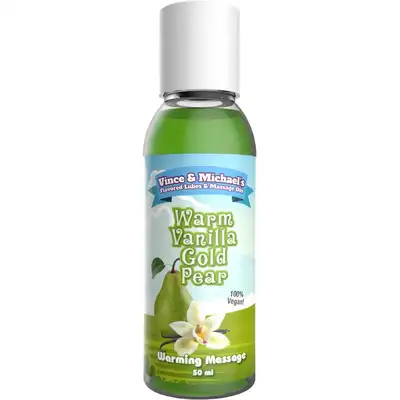 Vince &amp; Michael`s - Warming Vanilla Gold Pear 50 ml. Wodny żel 2 w 1 o kuszącym smaku wanilii oraz gruszki