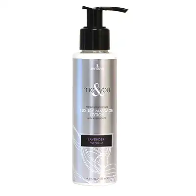 Me &amp; You - Lavender Vanilla Massage Lotion 125 ml. Kremowy olejek do erotycznego masażu wzbogacony feromonami unisex. 