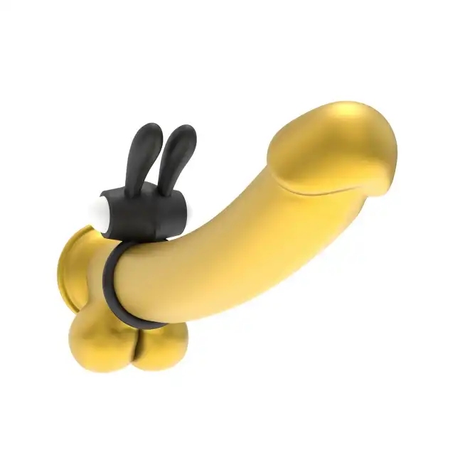 LoveToy - Power Clit Cockring Rabbit. Wibrujący pierścień erekcyjny ze stymulatorem łechtaczki w kształcie króliczych uszu. Wydłużony stosunek i dodatkowa stymulacja