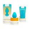 Cala Azul - Blanca Anal Plug. Turkusowa wibrująca zatyczka analna inspirowana energetyczną Ibizą