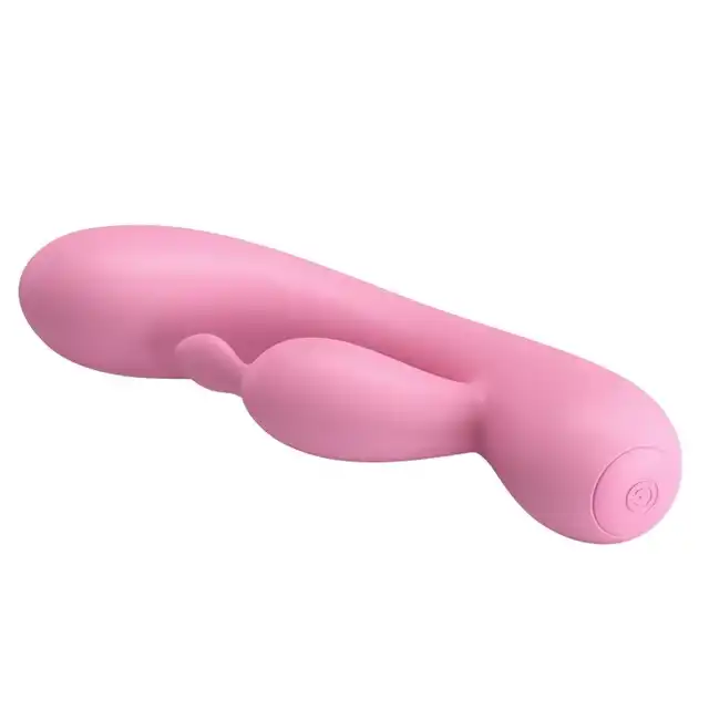 Pretty Love - Hugo USB. Elastyczny wibrator z dwufazowym stymulatorem łechtaczki z miękkiego silikonu