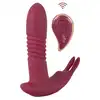 Javida - RC Hands-free Vibrator. Podwójny wibrator dopochwowy i łechtaczkowy. Funkcja posuwu, obrotowe kulki i wibracje dla wyjątkowych doznań, sterowanie pilotem